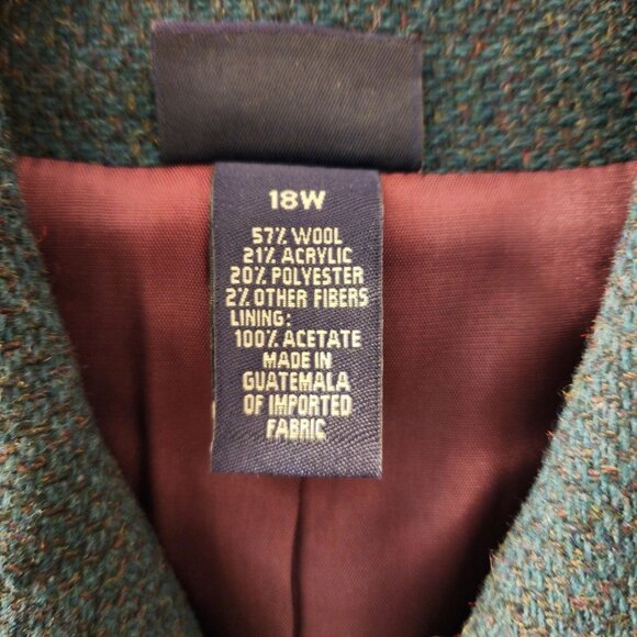 Hillard & Hanson Womens Size 18 Wool Blend Jacket - Picture 8 of 9